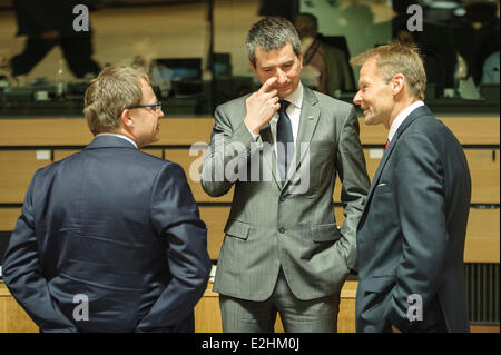 Le Luxembourg. 20 Juin, 2014. Le ministre des Finances polonais Mateusz Szczurek durant la réunion des ministres des finances du Conseil ECOFIN au Conseil européen siège à Luxembourg. Photo : afp/Alamy Live News Banque D'Images