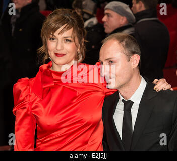 Martina Gedeck, Gillaume Nicloux et Pauline Etienne au 63e Festival International du Film de Berlin (Berlinale) - La Religieuse Premiere - Berlinale Palast de Potsdamer Platz. Crédits : Eva Napp/WENN.com Où : Berlin, Allemagne Quand : 10 févr. 2013 Banque D'Images