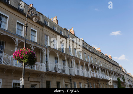 Royal York Crescent, Clifton, Bristol, Avon, Royaume-Uni Banque D'Images