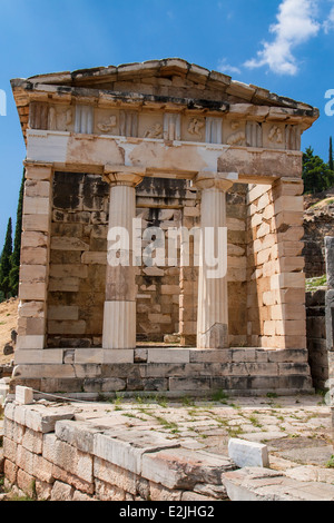 Du Trésor d'Athènes à Delphes, Grèce. Banque D'Images