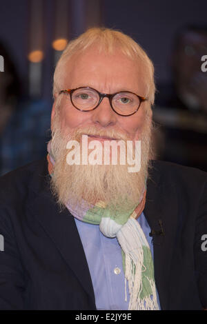 John Langley sur l'émission-débat allemand NDR. Où : Hambourg, Allemagne Quand : 12 Avr 2013 Banque D'Images