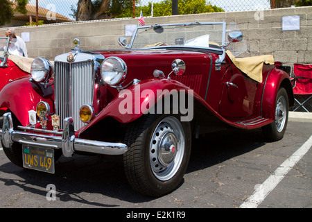 1953 mg td voiture vintage britannique sur l'affichage à un British car show à Santa Ana en Californie Banque D'Images