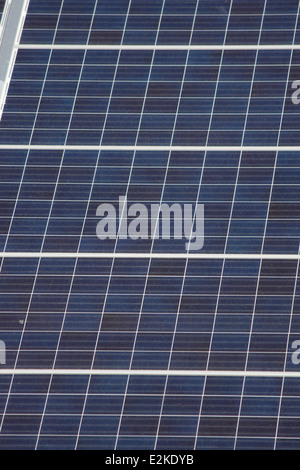 Panneau photovoltaïque, Saint Marcellin, Isère, Rhône Alpes, France. Banque D'Images