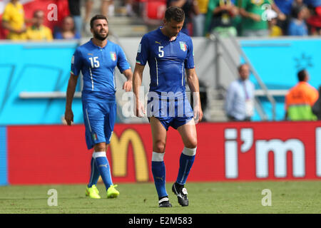 Arena Pernambuco Recife, Brésil : , 20 juin 2014. Football / Soccer : Brésil Coupe du Monde 2014 Coupe du Monde Brésil Groupe D. 2014 : deuxième match Groupe D : Costa Rica contre l'Italie dans la région de Recife Arena Pernambuco (photo : Marco Iacobucci/Alamy live news) Banque D'Images