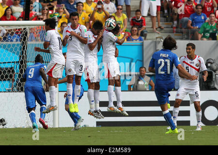 Arena Pernambuco Recife, Brésil : , 20 juin 2014. Football / Soccer : Brésil Coupe du Monde 2014 Coupe du Monde Brésil Groupe D. 2014 : deuxième match Groupe D : Costa Rica contre l'Italie dans la région de Recife Arena Pernambuco (photo : Marco Iacobucci/Alamy live news) Banque D'Images