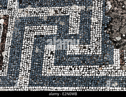 Mosaïque à l'île de Kos en Grèce Banque D'Images