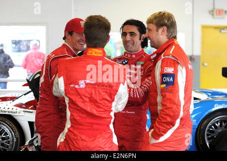 Dario Franchitti participe aux sessions de test de la série Rolex à Daytona International Speedway de Daytona Beach, Floride. En vedette : Dario Franchitti Où : Daytona Beach, Florida, United States Quand : 09 Jan 2013 Banque D'Images