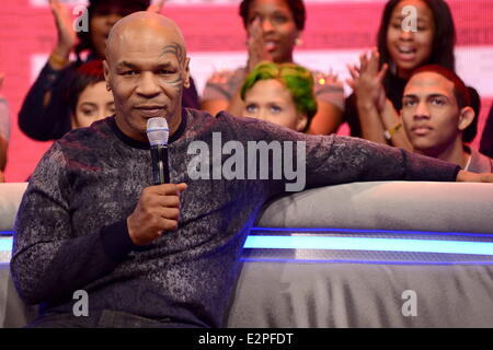 Mike Tyson apparaissant sur le Bet 106 et l'enregistrement du parc dans la ville de New York avec Mike Tyson : où : New York, New York , États-Unis Quand : 29 Jan 2013 Banque D'Images