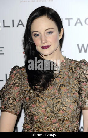 WilliamVintage BAFTAs : dîner organisé à St Pancras Renaissance London Hotel - Arrivées avec : Andrea Riseborough Où : London, Royaume-Uni Quand : 08 févr. 2013 Banque D'Images