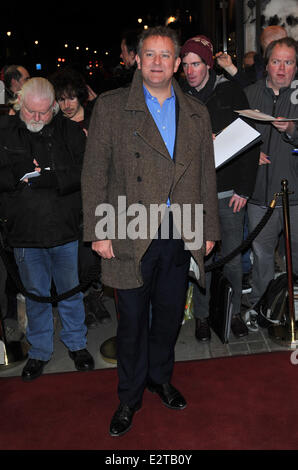 Soirée d'ouverture de 'Macbeth' tenu à la Trafalgar Studios - Arrivées avec : Hugh Bonneville Où : London, Royaume-Uni Quand : 22 Oct 2013 Banque D'Images