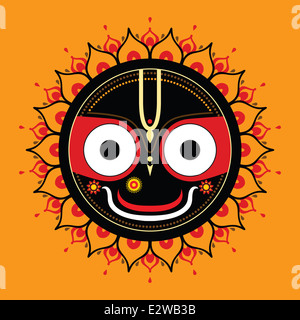 Jagannath. Dieu indien de l'Univers. Banque D'Images