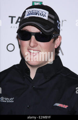 Richard Childress légende Nascar Racing et ses petits-fils Austin et Ty Dillon répondent à leurs fans au Venetian Hotel and Casino Banque D'Images