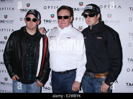 Richard Childress légende Nascar Racing et ses petits-fils Austin et Ty Dillon répondent à leurs fans au Venetian Hotel and Casino comprend : Austin Dillon, Richard Childress, Ty Dillon Où : Las Vegas, Nevada, United States Quand : 09 Mars 2013 Banque D'Images