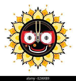 Jagannath. Dieu indien de l'Univers. Banque D'Images