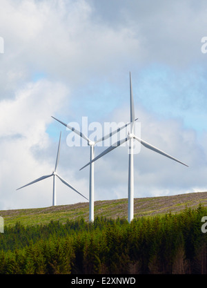 Éoliennes. Clyde Wind Farm, Abington, South Lanarkshire, Écosse, Royaume-Uni, Europe. Banque D'Images