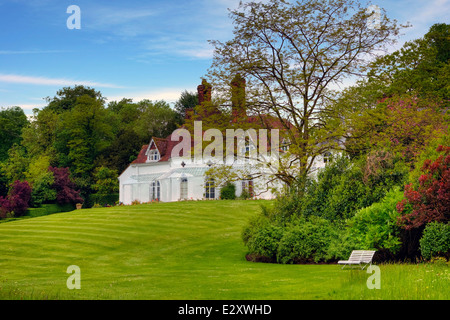 Houghton Lodge, Stockbridge, Hampshire, Angleterre, Royaume-Uni Banque D'Images