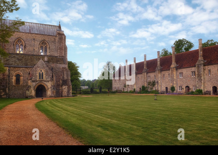 Hôpital de Saint Croix, Winchester, Hampshire, Angleterre, Royaume-Uni Banque D'Images