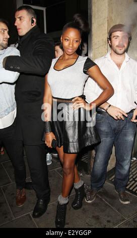 La faim magazine numéro 4 "Girls Girls Girls" soirée de lancement à l'appartement 58 - Arrivées comprend : Jamelia Où : London, Royaume-Uni Quand : 10 Avr 2013 Banque D'Images