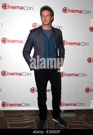 Au cours d'événements Disney 2013 CinemaCon au Caesars Palace Resort and Casino comprend : Armie Hammer Où : Las Vegas, Nevada, United States Quand : 17 Avr 2013 Banque D'Images