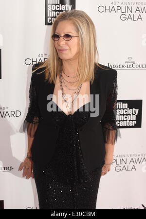 40e anniversaire Chaplin Award Gala Barbra Streisand à l'Avery Fisher Hall, au Lincoln Center avec Barbra Streisand : où : New York, NY, United States Quand : 22 Avr 2013 Banque D'Images