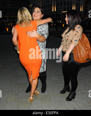 'Stricly Come Dancing Reunion' tête célébrités pour dîner au restaurant STK : Denise van Outen,Lisa Riley,Dani Harmer Banque D'Images