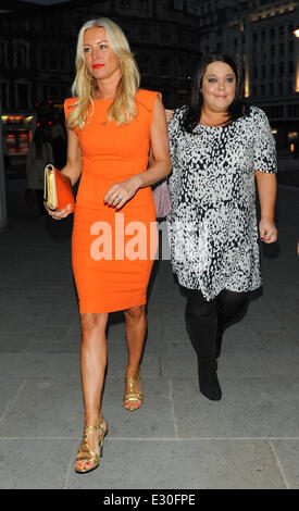 'Stricly Come Dancing Reunion' tête célébrités pour dîner au restaurant STK : Denise van Outen,Lisa Riley Où : Lond Banque D'Images