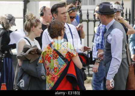 "Souffle" nouvelle Série ITV tournage dans le centre de Londres avec : Jack Davenport,Shaun Dingwall Où : London, Royaume-Uni Wh Banque D'Images