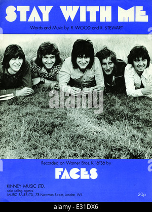 Les visages, vers 1960, featuring Kenny Jones, Ronnie Lane, Ian McLagan. Avec la permission de Granamour Weems Collection. Utilisez uniquement éditoriale Banque D'Images