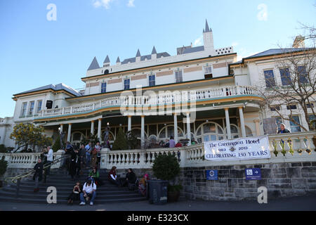 Katoomba, Blue Mountains, NSW, Australie. 21 juin 2014. Le Carrington Hotel au festival de magie d'hiver marquant le solstice d'hiver à Katoomba, Blue Mountains. Crédit : Copyright 2014 Richard Milnes/Alamy Live News Banque D'Images