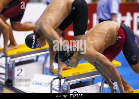 Piscine International Tatsumi, Tokyo, Japon. 21 Juin, 2014. Seto Daiya, le 21 juin 2014 - Natation : LE JAPON OUVRIR 2014, men's 200m papillon à chaleur Piscine International Tatsumi, Tokyo, Japon. Credit : Yusuke Nakanishi/AFLO SPORT/Alamy Live News Banque D'Images