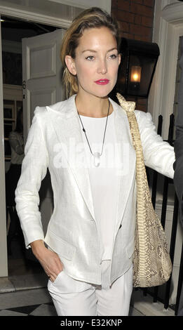 Les célébrités l'arrivée ou au départ des clubs membres Mark's à Mayfair pour un dîner privé. En vedette : Kate Hudson Où : London, Royaume-Uni Quand : 21 mai 2013 Banque D'Images