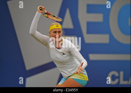 L'Aegon Tennis - Tournoi classique Edgbaston Priory Club - D. Hantuchova vs K Mladenovic Kristina Mladenovic où d' : Banque D'Images