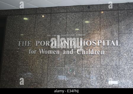 L'hôpital de Portland à Londres. Il s'agit d'une maternité privée favorisée par des célébrités. Comprend : l'hôpital de Portland W Banque D'Images