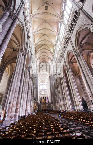 La Cathédrale d'Amiens France Banque D'Images