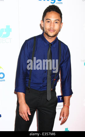 Le 4e Gala annuel de la soif au Beverly Hilton Hotel - Arrivées en vedette : Tahj Mowry Où : Los Angeles, California, United States Quand : 25 Juin 2013 Banque D'Images