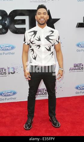 Le BET Awards 2013 tenue au Nokia Theater - Arrivées avec : Miguel Où : Los Angeles, California, United States Quand : 30 Juin 2013 Banque D'Images