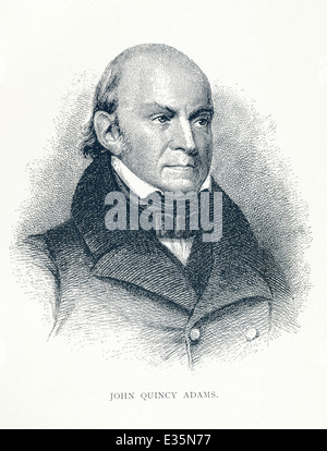 John Quincy Adams (1767-1848) a été le sixième président des États-Unis (1825-1829). Banque D'Images