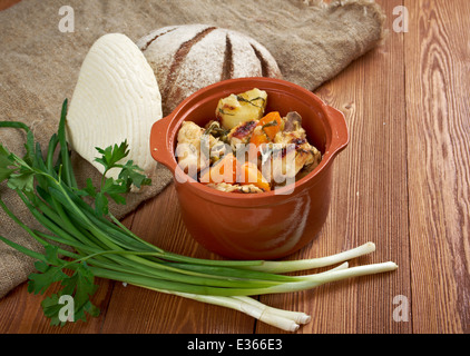 Pays de l'emballeuse ragoût de poulet - cuisine traditionnelle américaine.cuisine de la ferme Banque D'Images