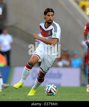 Fortaleza, Brésil. 21 Juin, 2014. Sami Khedira de l'Allemagne durant la Coupe du Monde 2014 Groupe G avant-match entre l'Allemagne et le Ghana à l'Estadio Stade Castelao à Fortaleza, Brésil, 21 juin 2014. Photo : Thomas Eisenhuth/dpa/Alamy Live News Banque D'Images