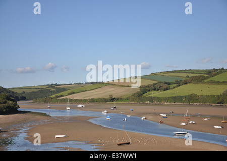 L'estuaire de la rivière Avon à Bantham dans South Hams, Devon, UK Banque D'Images