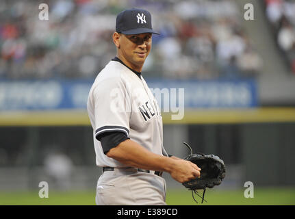 New York Yankees third baseman Alex Rodriguez (13) during a game against  the Chicago White Sox at U.S. Cellular Field Featuring Stock Photo - Alamy