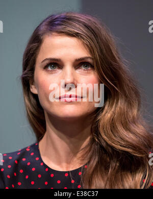 Cast de 'Austenland" dans les Apple Store Soho comprend : Keri Russell Où : New York, NY, United States Quand : 14 août 2013 Banque D'Images