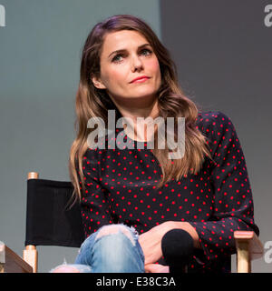 Cast de 'Austenland" dans les Apple Store Soho comprend : Keri Russell Où : New York, NY, United States Quand : 14 août 2013 Banque D'Images