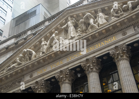 La bourse de New York, USA Banque D'Images