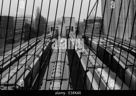 Triage de l'interrupteur pour wagons transportant des marchandises Seattle Washington USA Banque D'Images