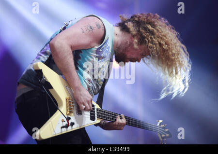 Reading Festival 2013 - Jour 3 - Performances comprend : Wavves Où : Reading, Royaume-Uni Quand : 25 Aug 2013S Banque D'Images