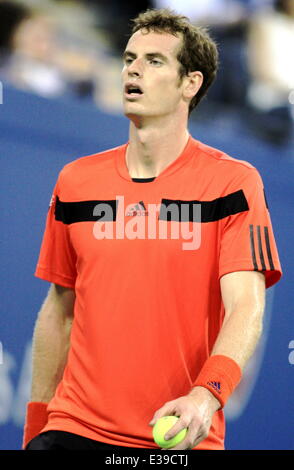 Kim Sears watches copain Andy Murray à la compétition de l'US Open 2013 Avec : Andy Murray Où : New York, NY, United States Quand : 29 août 2013 Banque D'Images