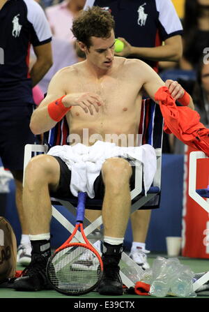 Kim Sears watches copain Andy Murray à la compétition de l'US Open 2013 Avec : Andy Murray Où : New York, NY, United States Quand : 29 août 2013 Banque D'Images