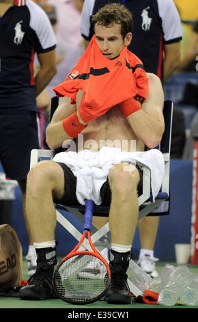 Kim Sears watches copain Andy Murray à la compétition de l'US Open 2013 Avec : Andy Murray Où : New York, NY, United States Quand : 29 août 2013 Banque D'Images