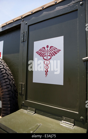 L'ère de la PREMIÈRE GUERRE MONDIALE US Army ambulance - USA Banque D'Images